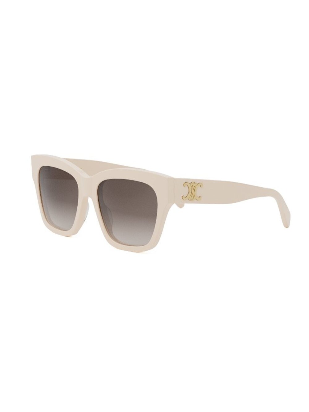 New CELINE Women's Sunglasses Acetate Frame TRIOMPHE CL40253I 25F 55 White